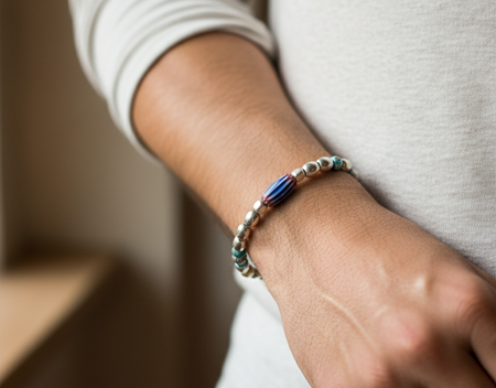 White Heart Beads SLB-74894