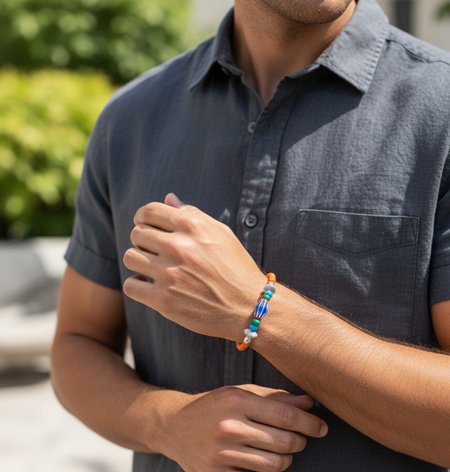 White Heart Beads SLB-74896 OR