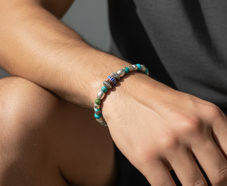 White Heart Beads SLB-74899