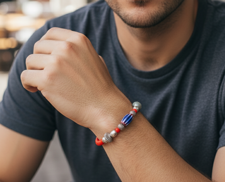 White Heart Beads SLB-74903 OR