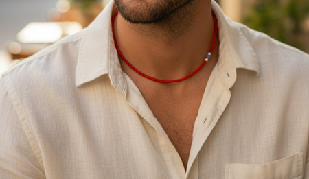 White Heart Beads SLN-74901 RD