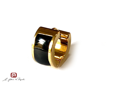 Stainless Earring & Earcuf STE-65839 BK