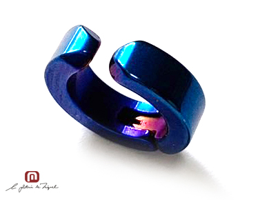 Stainless Earring & Earcuf STE-72126 BL