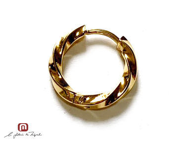 Stainless Earring & Earcuf STE-72129 GD