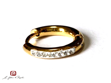 Stainless Earring & Earcuf STE-72131 GD