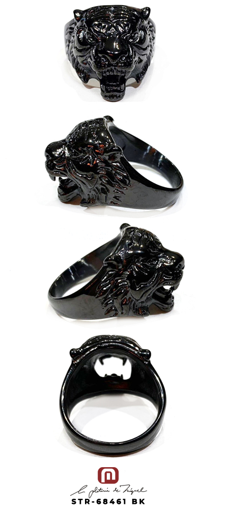 Stainless Ring STR-68461 BK