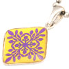 Antique Motif Resin Pendant Vo[@y_g Leather Keyholder PD-9628