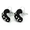 Black Gracefull Earring Vo[@sAX lbNX s12800e-2 bk