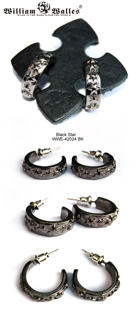 シルバー ピアス WWE-42024 BK