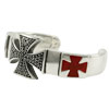Double Red Cross Bangle  Vo[@oO Tahiti Pearl WWSB-16618