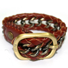Gaudi Brass Leather Bracelet シルバー 指輪 / リング GDB-24379 BR