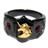 Golden Unicorn Black Ring Vo[ w / O WWR-24417 MEN