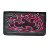 Pink Embroidery Long Wallet レザー 財布 / ウォレッ シルバー　ペンダント WW-7686