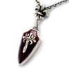 Red Gothic Shield Pendant Vo[@y_g WWP-18738