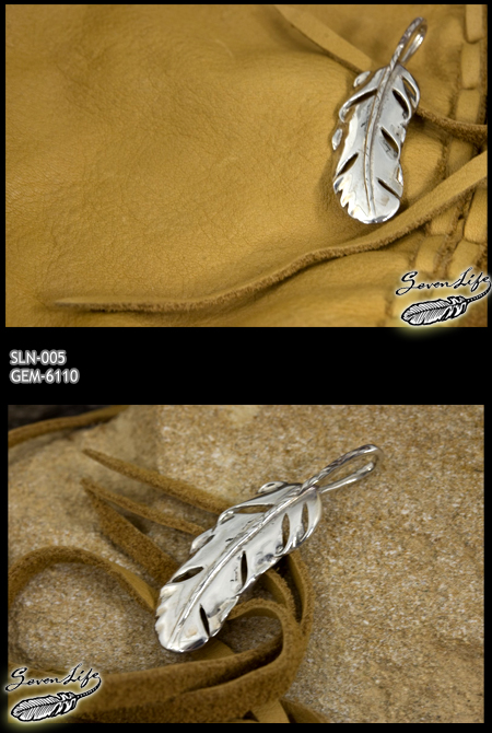 シルバー ペンダント ペンダント・シルバー・silver・ネックレス・セブンライフ・ペンダントトップ・アクセサリー・sevenlife・フェザーシルバー ペンダント SLN-005