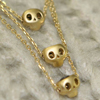 Tri-skull Necklace Vo[@y_g KEfBU[ WWP-25217 GP