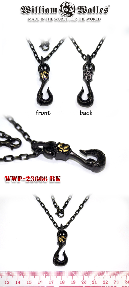 シルバー ペンダントシルバー ペンダント WWP-23666 BK