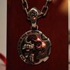 William Half Skull Face Silver  Vo[@y_ Vo[ w / O WWP-18736 with chain