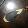 Wood Feather Indian Necklace lbNX U[ z / EHbg IJN-23521
