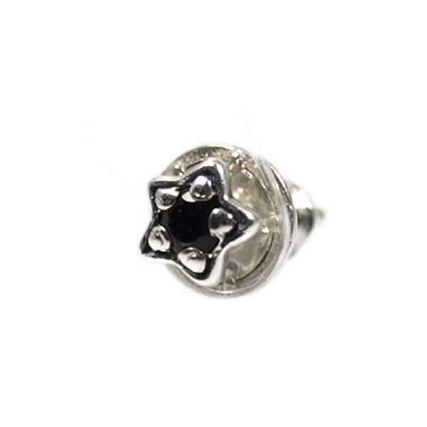 シルバー ピアスシルバー ピアス de23-onyx
