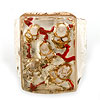 Gaudi White Ring Vo[ w / O fB[ w / O GDR-24040-WH