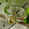 Natural Stone Yellow Citrine fB[ w / & Vo[@sAX PR-32241