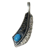 Feather Turquoise KEfBU[ SLP-72670 BRSVP