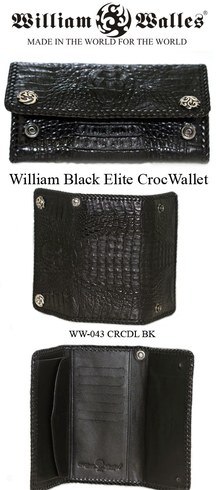 レザー 財布 / ウォレットレザー 財布 / ウォレット WW-043 CRCDL BK