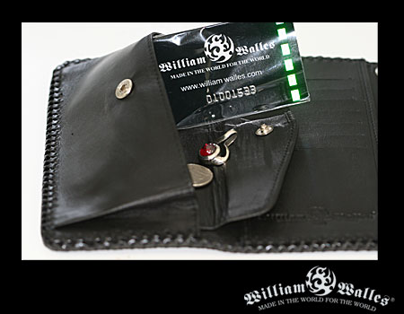 レザー 財布 / ウォレットレザー 財布 / ウォレット WW-043 CRCDL BK
