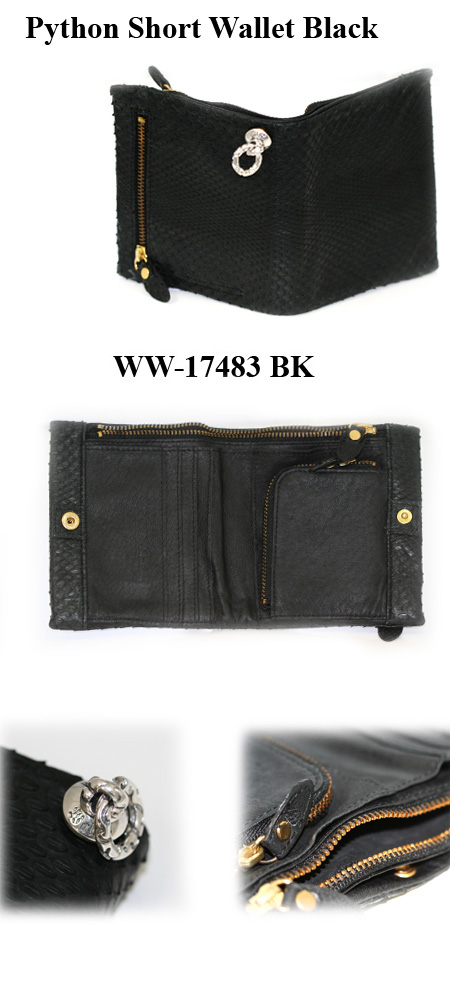 レザー 財布 / ウォレットレザー 財布 / ウォレット WW-17483 BK