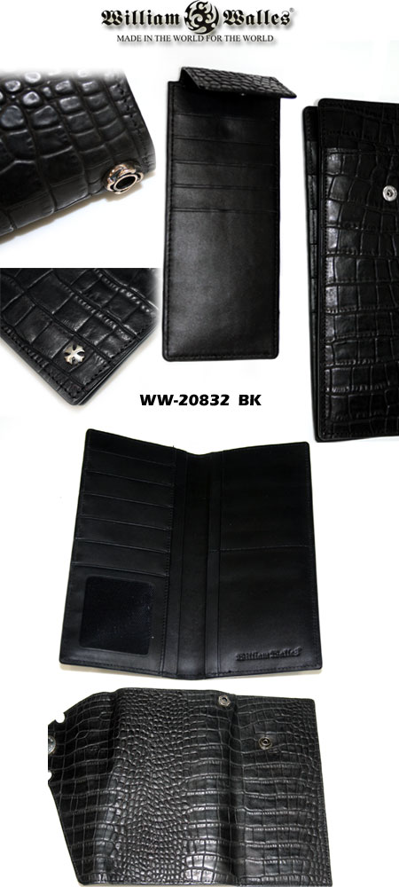 レザー 財布 / ウォレット WW-20832 BK