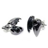 Black Wing Pierced Earring  Vo[@sAX ys WWE-11003