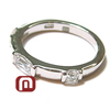 Amuleto De la Italia Silver Ring Vo[ w / & fB[ w / O PR-7005