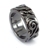 Black Ancient Ring Vo[ w / O Vo[@y_g PR-11889 BK Men