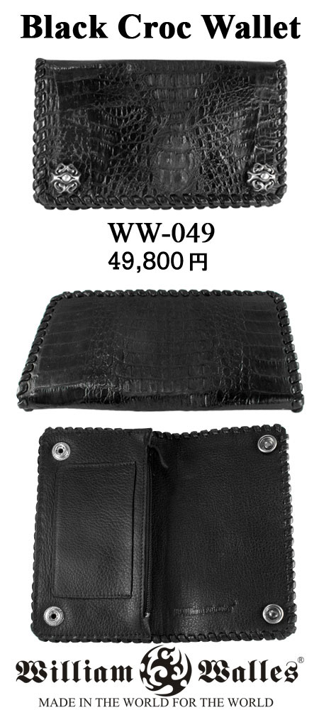 レザー 財布 / ウォレットレザー 財布 / ウォレット WW-049 CRCDL BK