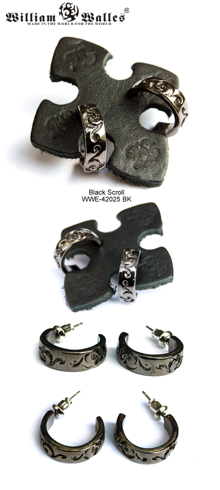 シルバー ピアス WWE-42025 BK