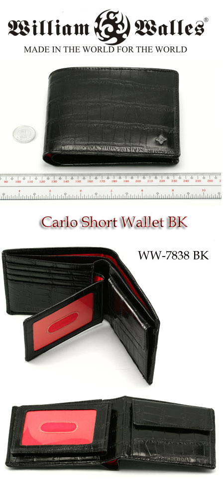 レザー 財布 / ウォレットレザー 財布 / ウォレット WW-7838 BK