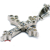 Croce Del Calvario Silver Pendant Vo[@y_ Leather Keyholder PD-7016