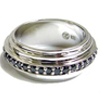 Elegant Punk Ring Vo[ w / O Lady Pendant BFR-10042-BK MENS