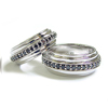 Elegant Punk Ring yAEACe ys BFR-10042-BK Pair