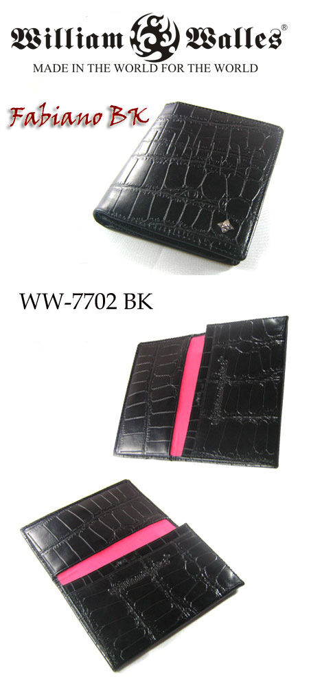 レザー 財布 / ウォレットレザー 財布 / ウォレット WW-7702 BK
