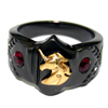 Golden Unicorn Black Ring Vo[@oO WWR-24417 MEN