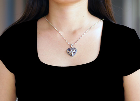 シルバー ペンダントLady Pendant WWP-10021-BK Lady