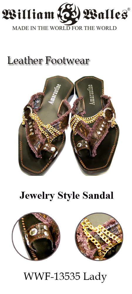 フットウェア/靴Leather Shoes and Sandals WWF-13535 Lady