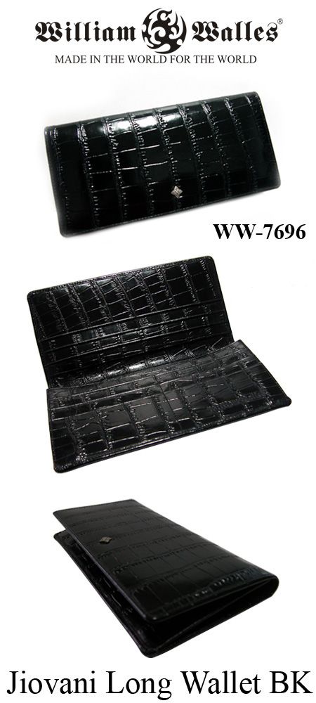 レザー 財布 / ウォレットレザー 財布 / ウォレット WW-7696 BK