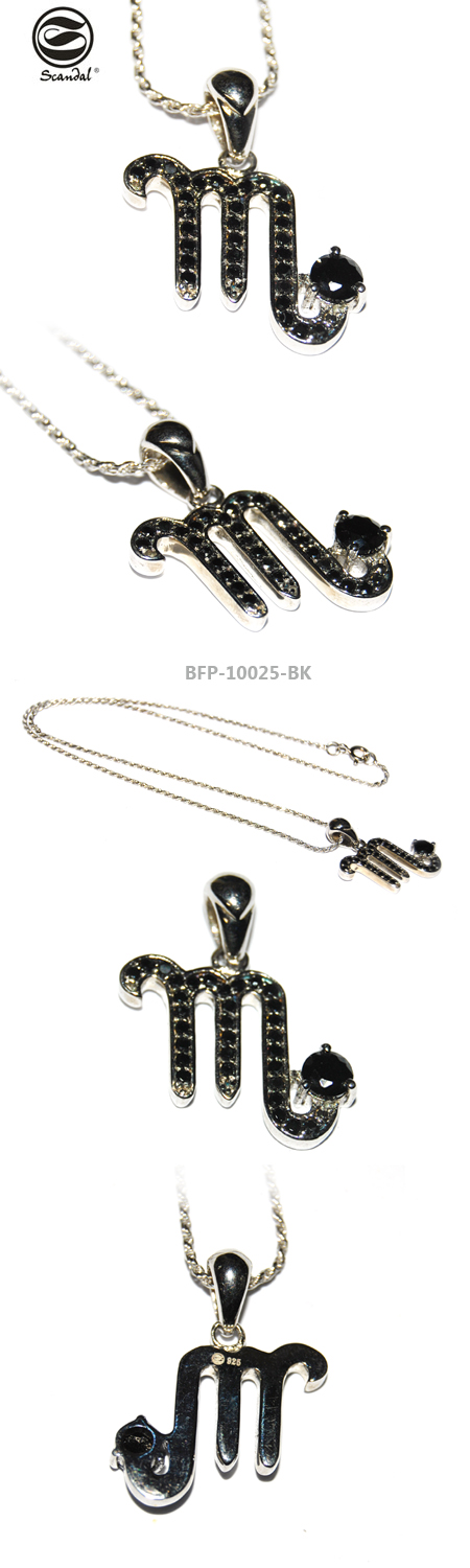 シルバー ペンダントシルバー ペンダント BFP-10025-BK