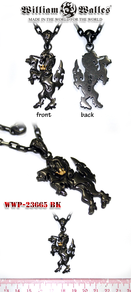 シルバー ペンダントシルバー ペンダント WWP-23665 BK