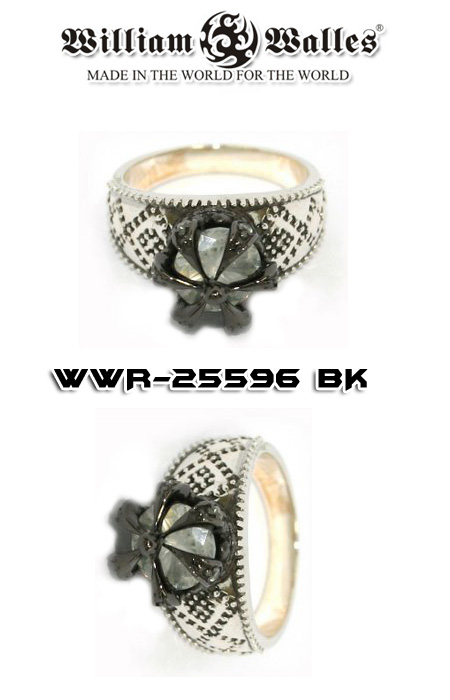 シルバー 指輪 / リング WWR-25596 BK