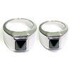 Single Spike Punk Ring yAEACe Vo[@y_g BFR-9986-BK Pair