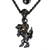 Upright Black Unicorn Pendant Vo[@y_g yAEACe WWP-23663 BK